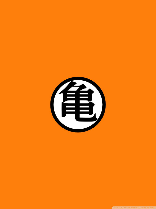 Chinese symbol dragon orange background free wallpaper for mobile - medium preview image