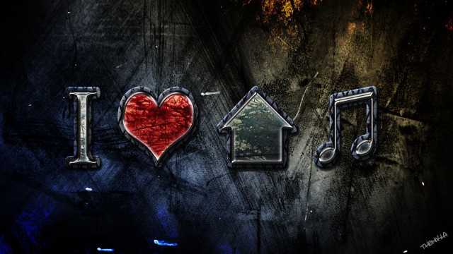 Heart music notes wall i #3 free wallpaper for desktop - medium preview image