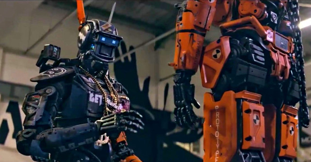 Robot warehouse chain neck standing free wallpaper for desktop - medium preview image