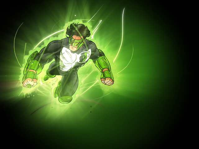 Green lantern running air arms free wallpaper for desktop - medium preview image