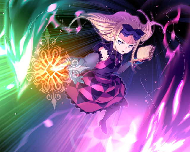 Girl dress cellphone flying purple free wallpaper for desktop - medium preview image