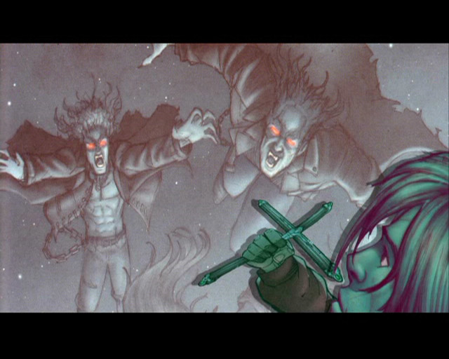 Demonic cartoon people guns demon free wallpaper for desktop - medium preview image