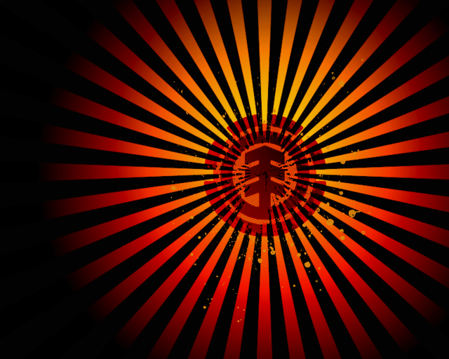 Red yellow background bitcoin black free wallpaper for desktop - medium preview image