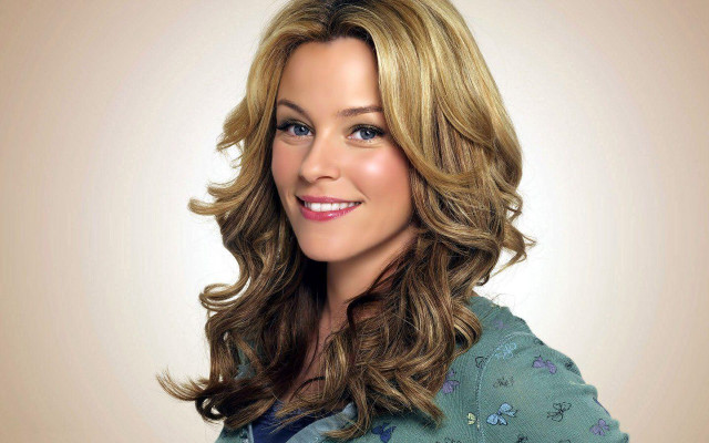 Woman long hair blue shirt #19 free wallpaper for desktop - medium preview image