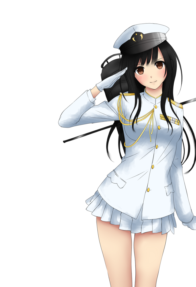 Woman sailor outfit holding gun free wallpaper for mobile - medium preview image