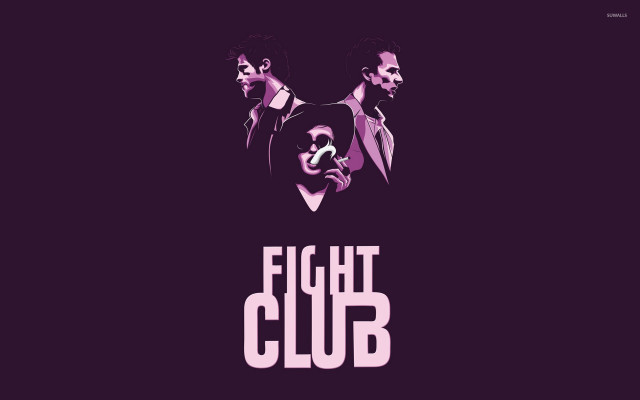 Men suits skull fight club free wallpaper for desktop - medium preview image
