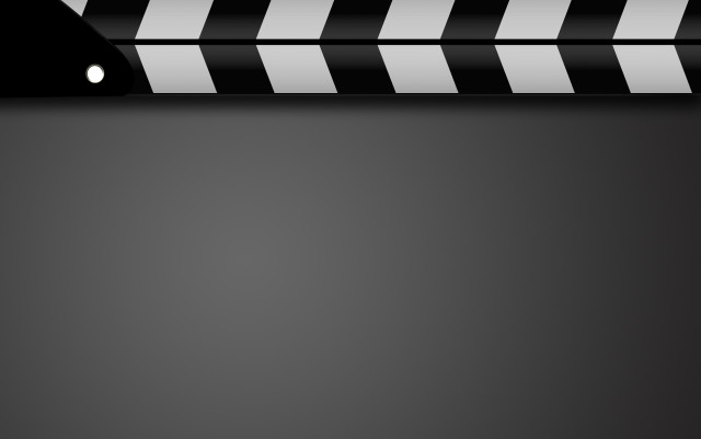 Black white movie clapper background free wallpaper for desktop - medium preview image