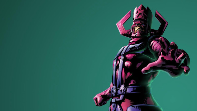 Man purple suit gun green free wallpaper for desktop - medium preview image