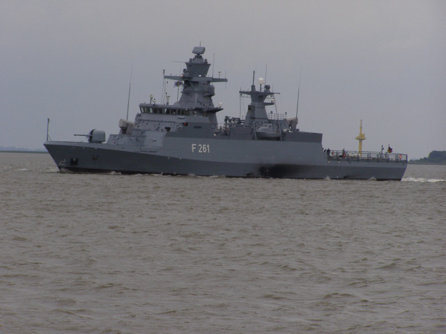 Large boat military warship ocean free wallpaper for desktop - medium preview image