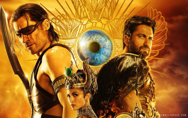 Man woman blue eye gold free wallpaper for desktop - medium preview image