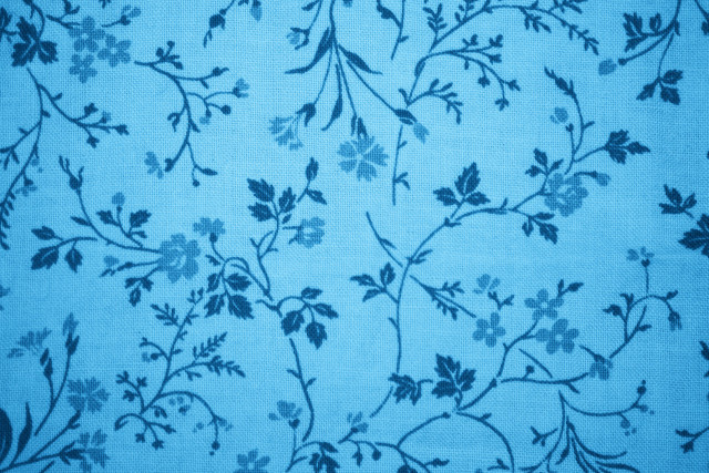 Blue flower pattern autumn tree free wallpaper for desktop - medium preview image