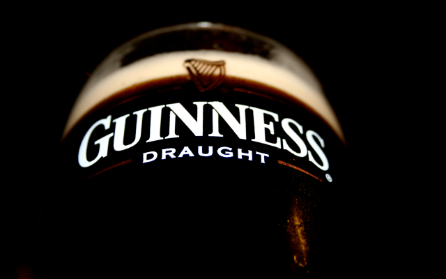 Guinness draught bottle table black free wallpaper for desktop - medium preview image
