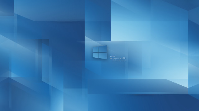Blue abstract background window white free wallpaper for desktop - medium preview image