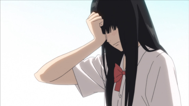 Woman blackhair redbow tachisme kyotoanimation free wallpaper for desktop - medium preview image
