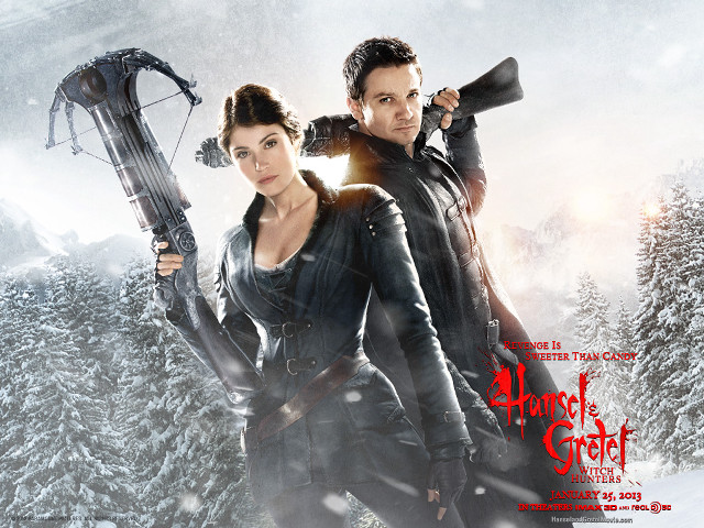 Man woman holding guns snowy free wallpaper for desktop - medium preview image