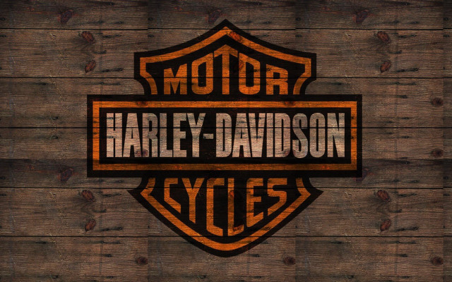 Wooden sign harley davidson logo free wallpaper for desktop - medium preview image