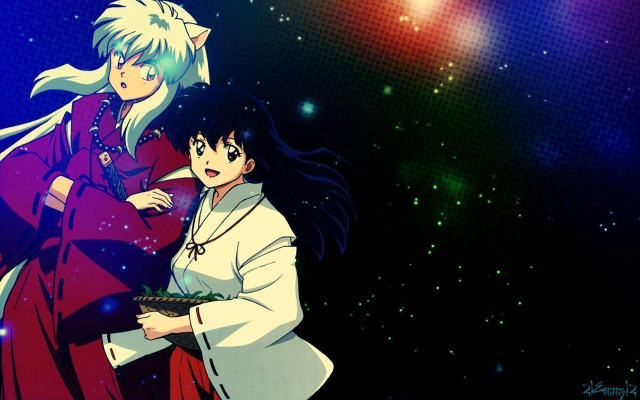Anime characters space background stars #2 free wallpaper for desktop - medium preview image
