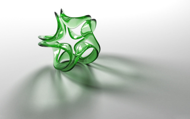 Green glass object white table free wallpaper for desktop - medium preview image
