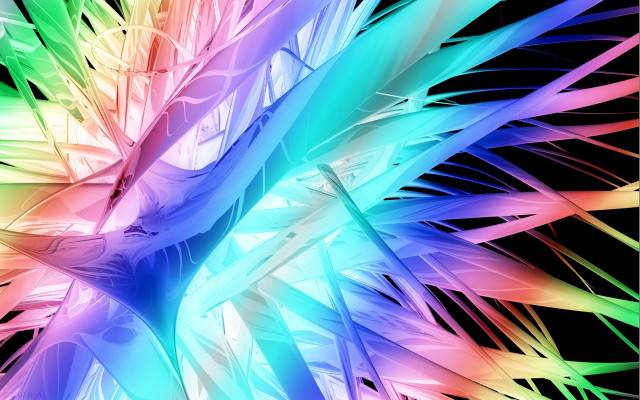 Colorful abstract flower multicolored petals free wallpaper for desktop - medium preview image