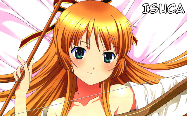 Girl long hair bow arrow #2 free wallpaper for desktop - medium preview image