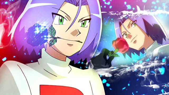 Anime couple red rose blue free wallpaper for desktop - medium preview image