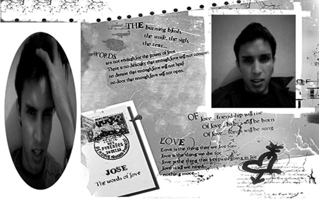 Collage man middle person center free wallpaper for desktop - medium preview image