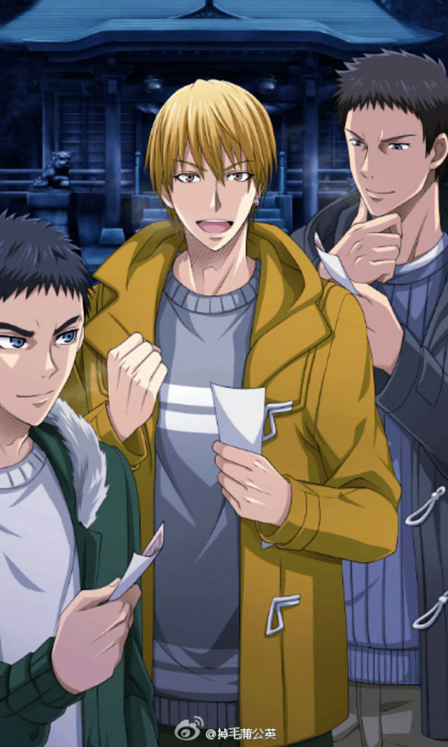 Three young men standing building free wallpaper for mobile - medium preview image