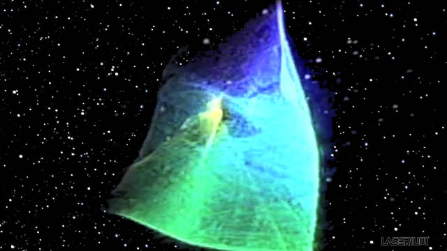 Green blue object dark sky free wallpaper for desktop - medium preview image