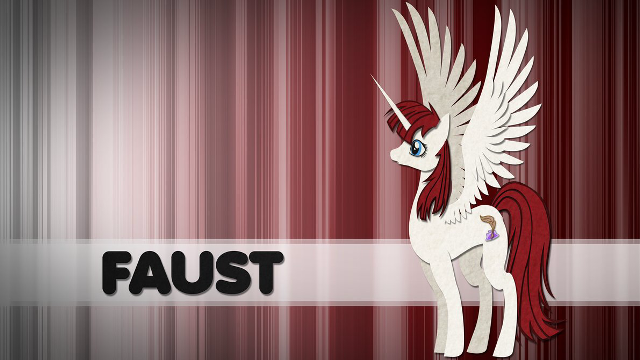 White unicorn red manes wings free wallpaper for desktop - medium preview image