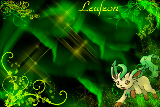 Green background pokemon character image free wallpaper for desktop - medium preview image