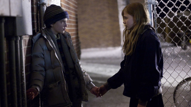 Woman girl holding hands sidewalk free wallpaper for desktop - medium preview image