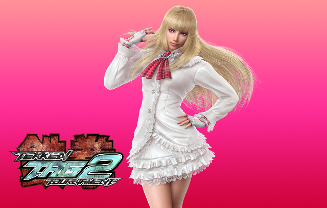 Girl white dress red tie free wallpaper for desktop - medium preview image