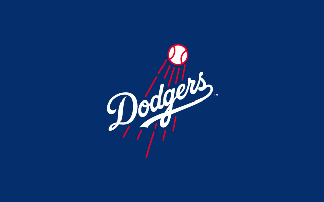 Dodgers logo blue background baseball free wallpaper for desktop - medium preview image