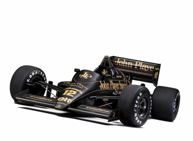 Black gold race car digital free wallpaper for desktop - medium preview image