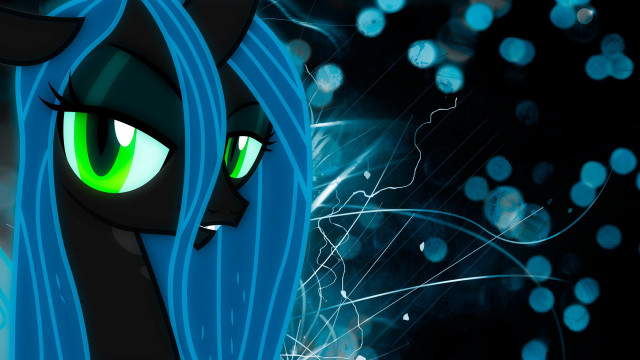 Cartoon gothic bluehair greeneyes stars free wallpaper for desktop - medium preview image