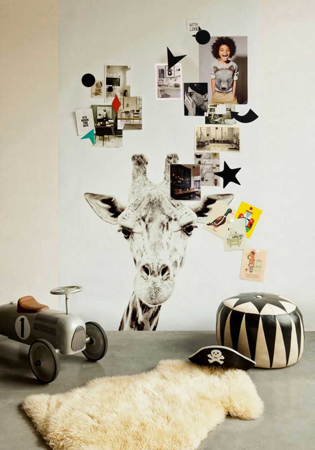 Giraffe photo wall rug interior free wallpaper for mobile - medium preview image