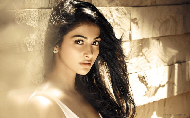 Woman long hair brick wall #5 free wallpaper for desktop - medium preview image