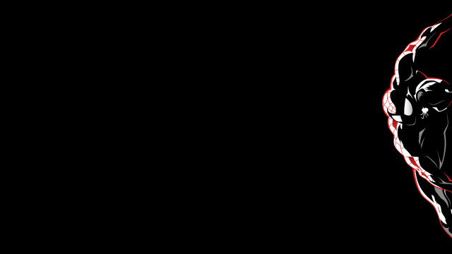 Man black suit red light free wallpaper for desktop - medium preview image