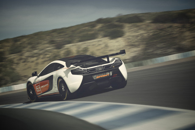 White sports car race track #11 free wallpaper for desktop - medium preview image