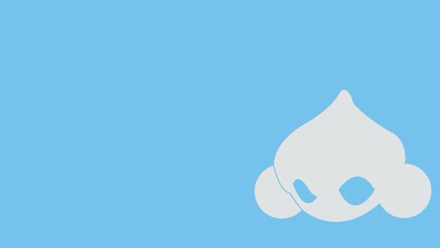 White flower blue background outline free wallpaper for desktop - medium preview image