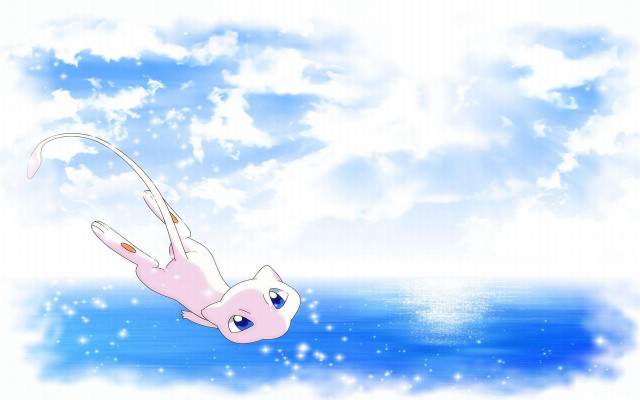 Cartoon character floating water sky free wallpaper for desktop - medium preview image