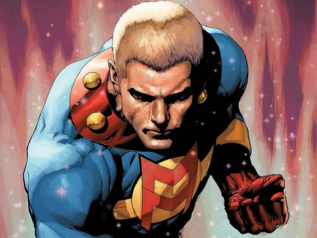 Superman flying hero anthony palumbo free wallpaper for desktop - medium preview image