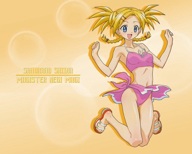 Cartoon girl bikini running yayoi free wallpaper for desktop - medium preview image