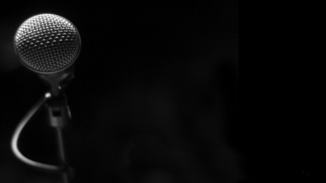 Microphone cord dark room black free wallpaper for desktop - medium preview image