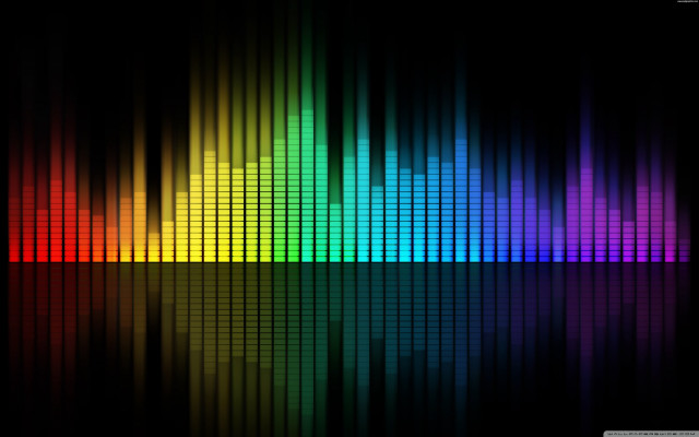 Colorful sound wave black background #7 free wallpaper for desktop - medium preview image