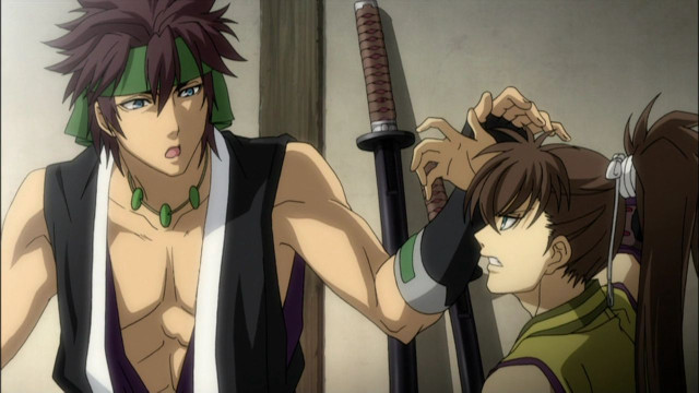 Man sword muscular ponytail katana free wallpaper for desktop - medium preview image