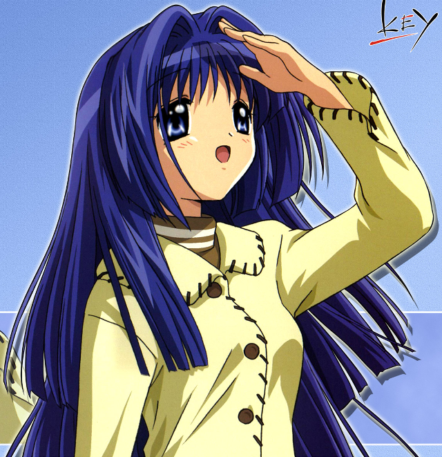 Girl purple hair yellow jacket free wallpaper for tablet - medium preview image