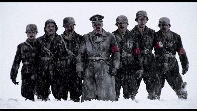 Men uniforms standing snow together free wallpaper for desktop - medium preview image