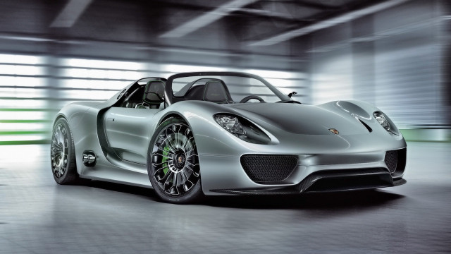 Silver sports car garage green #3 free wallpaper for desktop - medium preview image