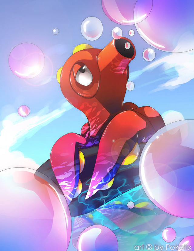 Cartoon bear bubbles floating around free wallpaper for mobile - medium preview image